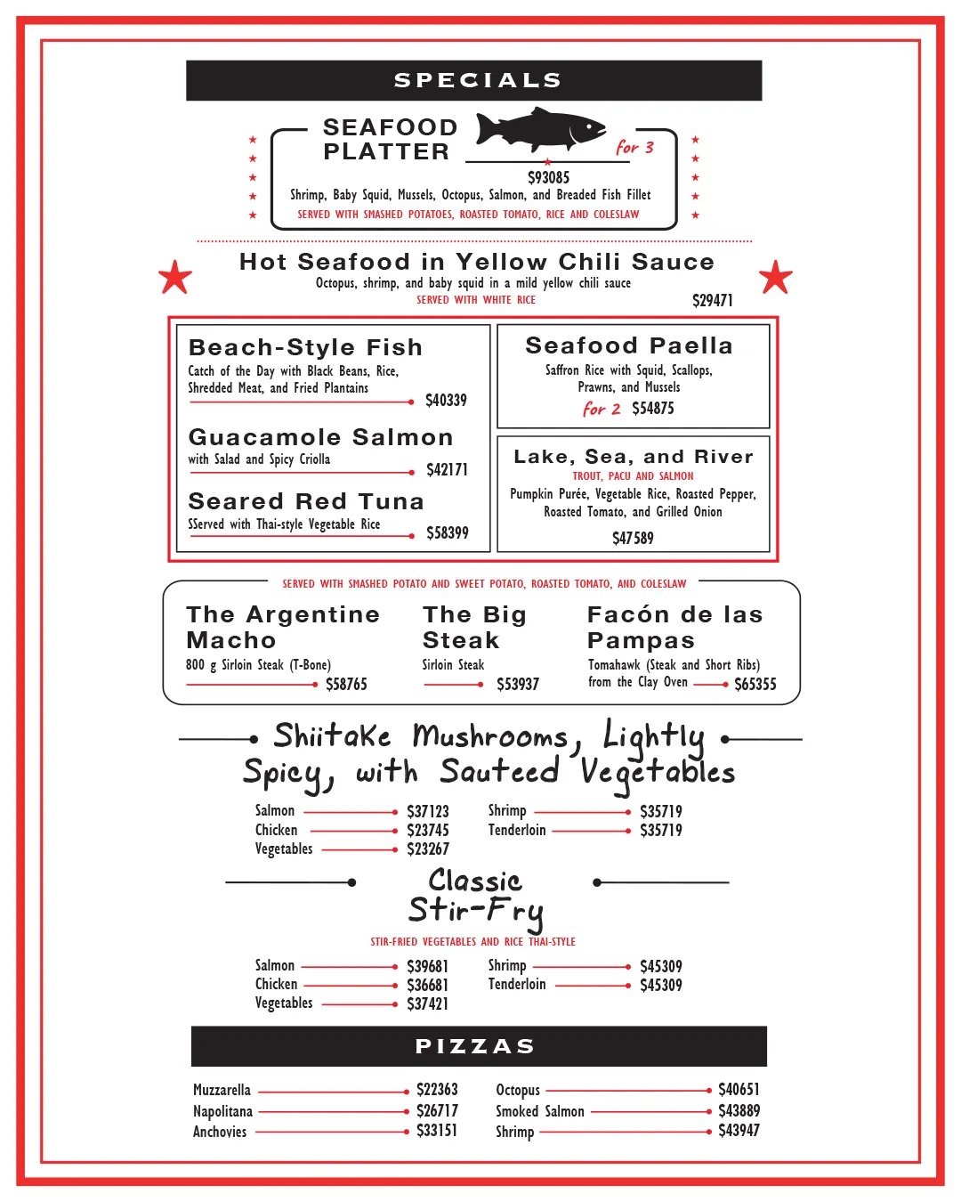 Menu — Page 5